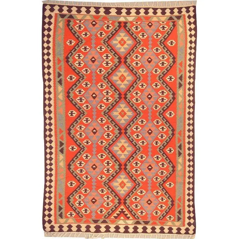 One Of The Kind Ardabil Persian Kilim 9'6" x 6'2"